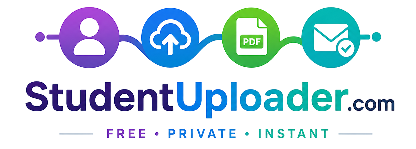 StudentUploader — Free, Private, Instant